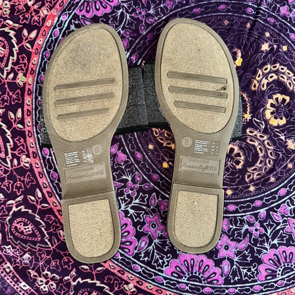 American Eagle Outfitters Black Slide Sandals Minimalist Design - Picture 5 of 5